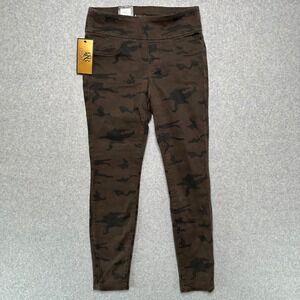 Rock & Republic Fever Pull-On Leggings Womens 10 M Camo Brown Denim Rx Skinny